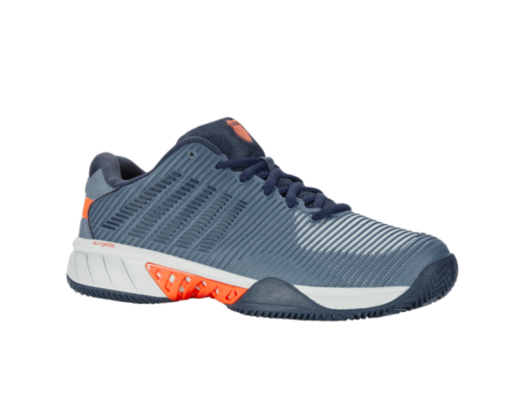 K-Swiss Hypercourt Express 2 HB Clay Men's,  Gray/Orange (06614-497-M)