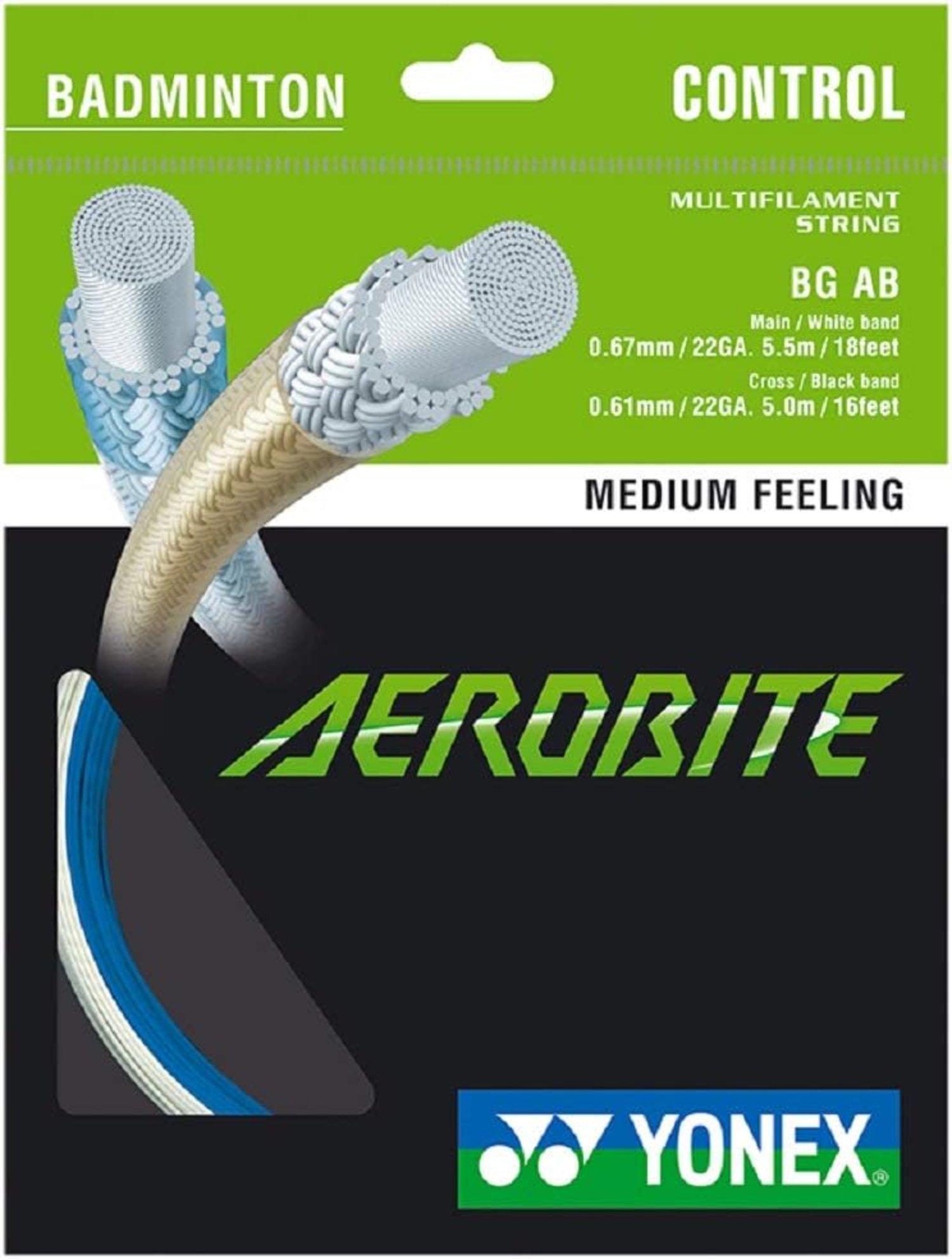 Yonex Aerobite Badminton String Set - Cayman Sports - Tennis