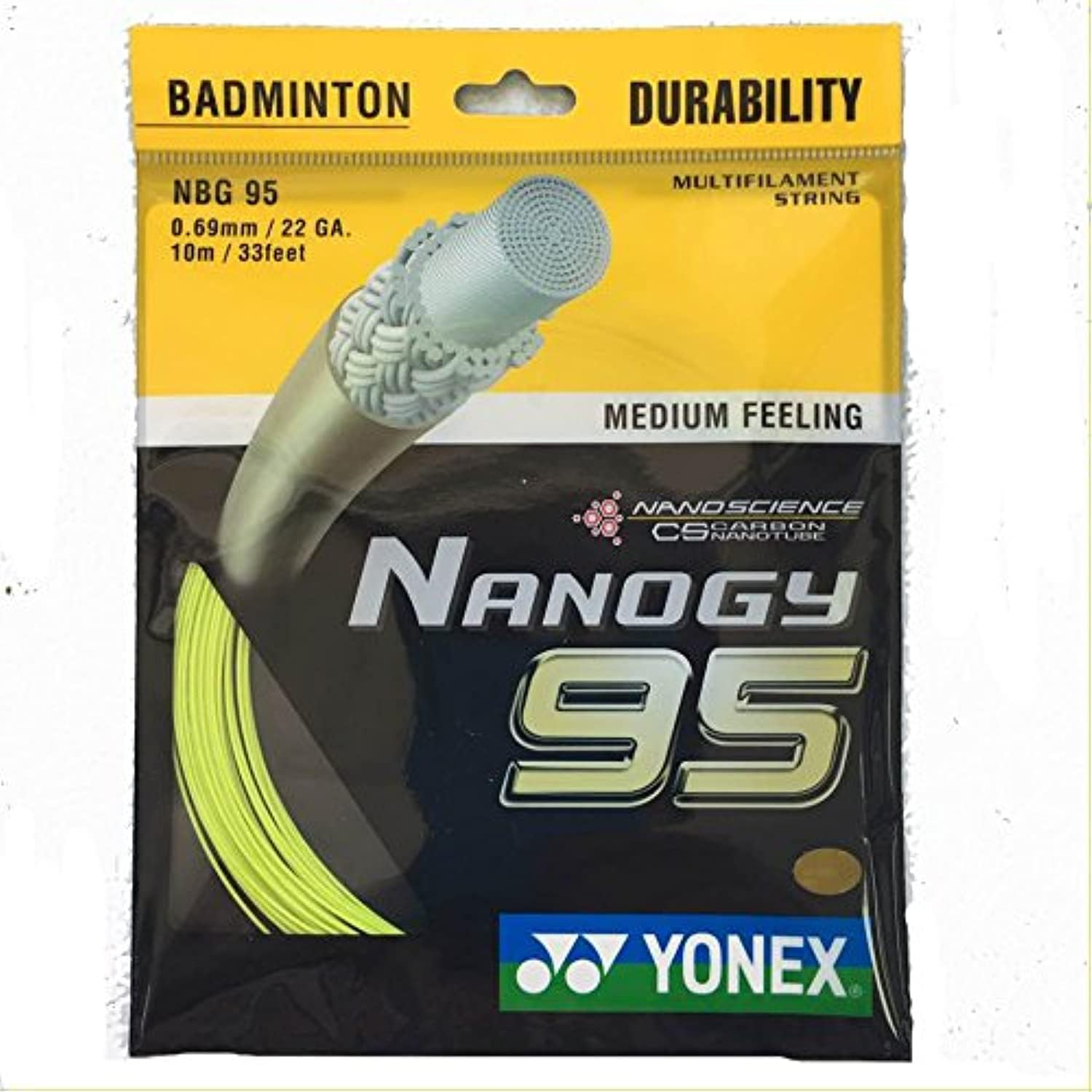 YONEX NANOGY 95 100mロール　新品未使用品早い者勝ち Yonex Nanogy 95 Badminton String – Skylar Sun Sports