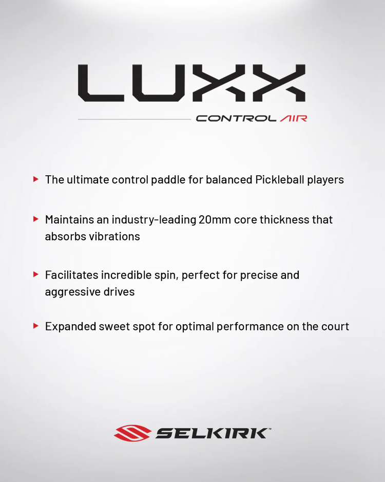Selkirk Luxx Control Air - S2 - Pickleball Paddle