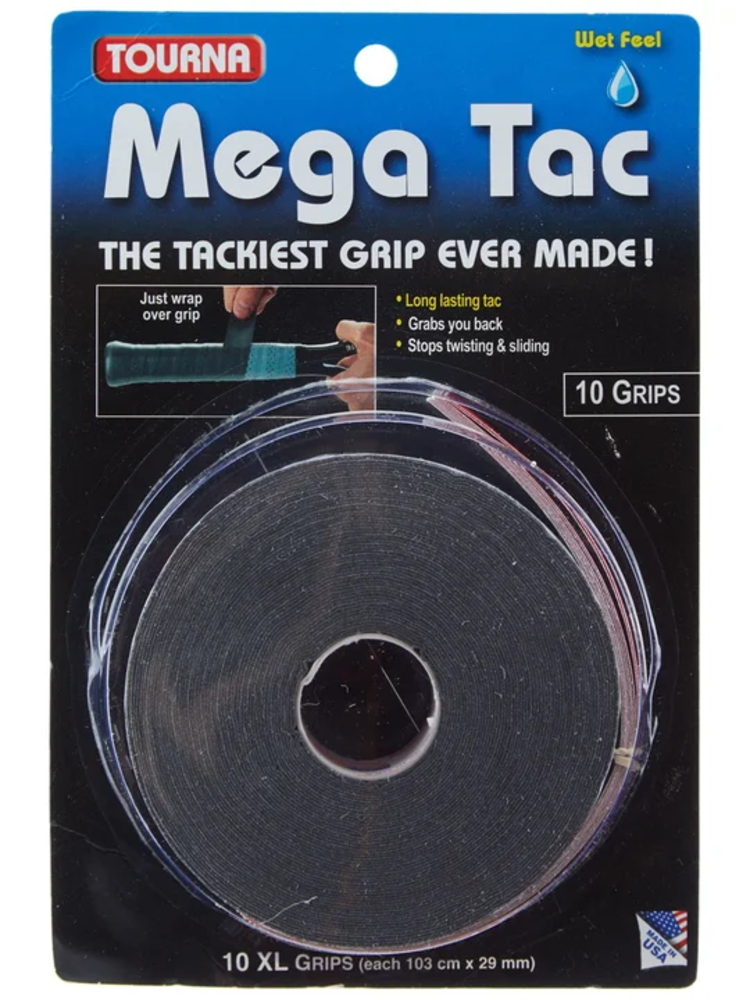 Tourna Tourna Mega Tac,  Black 10pk