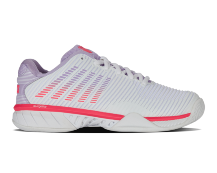 K-Swiss K-Swiss Hypercourt Express 2 Women's  Wide, WH/ORCHPT/NEOBLZ (96807-182-W),