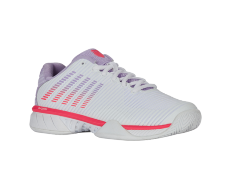 K-Swiss K-Swiss Hypercourt Express 2 Women's  Wide, WH/ORCHPT/NEOBLZ (96807-182-W),
