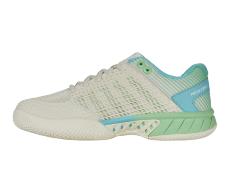 K-Swiss K-Swiss Express Light Pickleball Wide Women's, EGRET/PATINA GRN (97292-258-W)