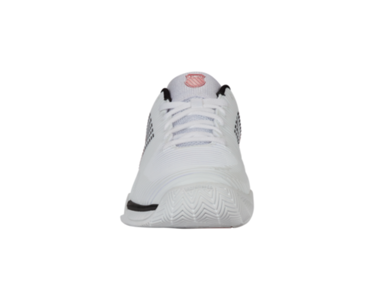 K-Swiss Hypercourt Express 2 Men's Tennis Shoes, WHT/BLK/MARS RED, Wide 2E (06806-140-W)