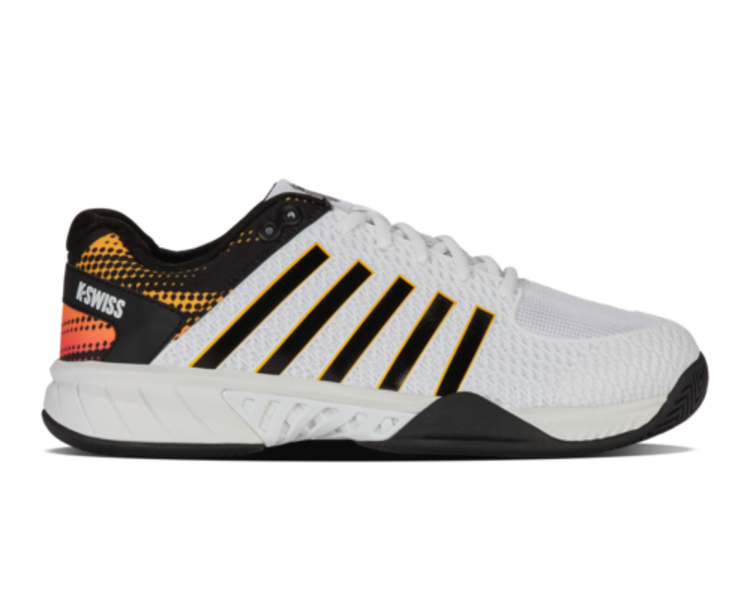 K-Swiss K-Swiss Express Light Pickleball Wide Men's, White/Daffodil (07291-138-W)