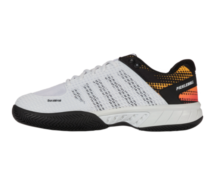 K-Swiss K-Swiss Express Light Pickleball Wide Men's, White/Daffodil (07291-138-W)