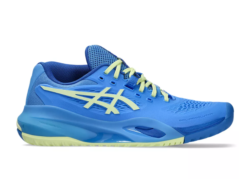  テニスシューズ 青/黄 asics-gel-resolution-x-women-
