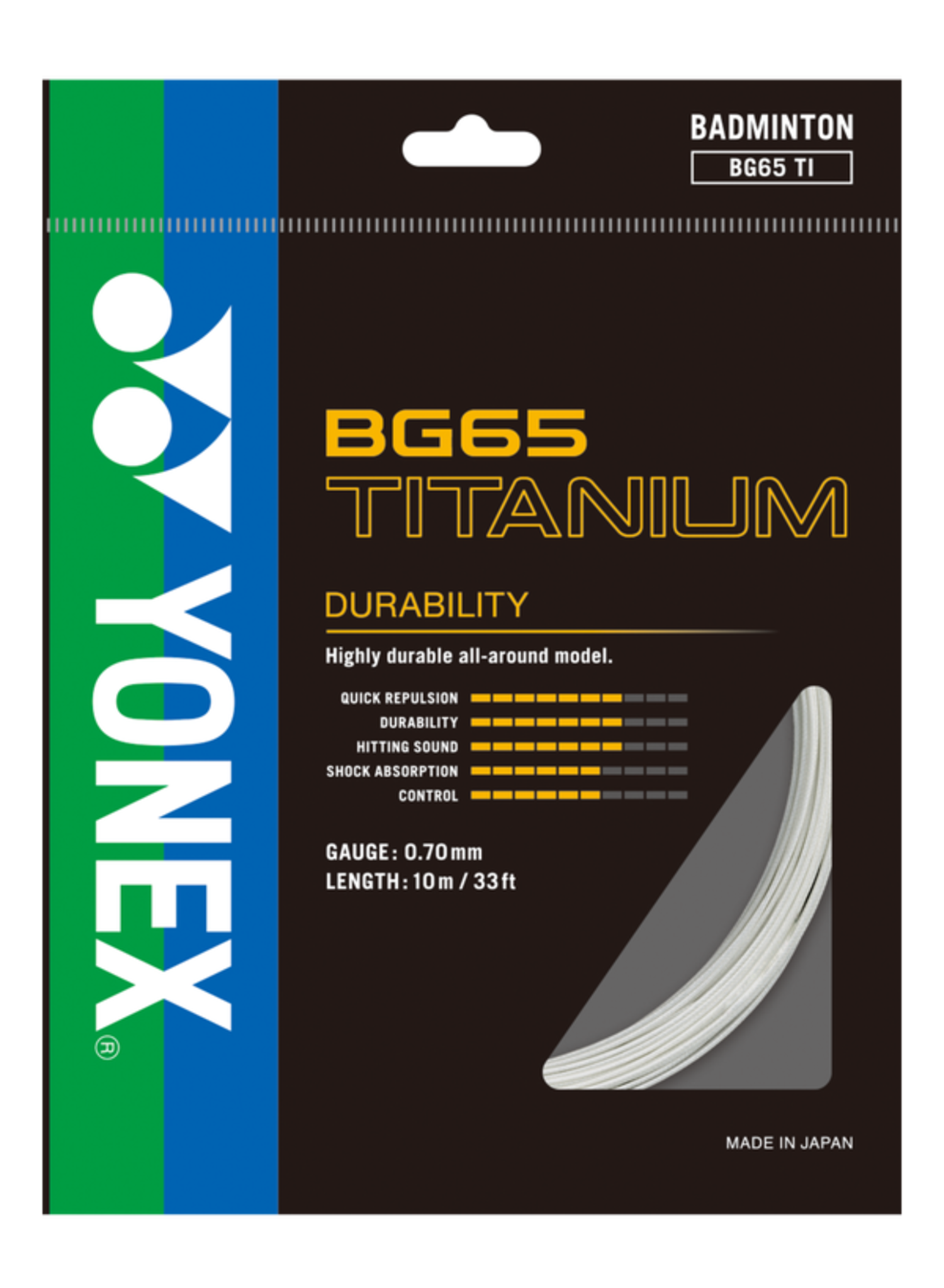 Yonex BG65 Titanium Badminton String Set - Cayman Sports - Tennis