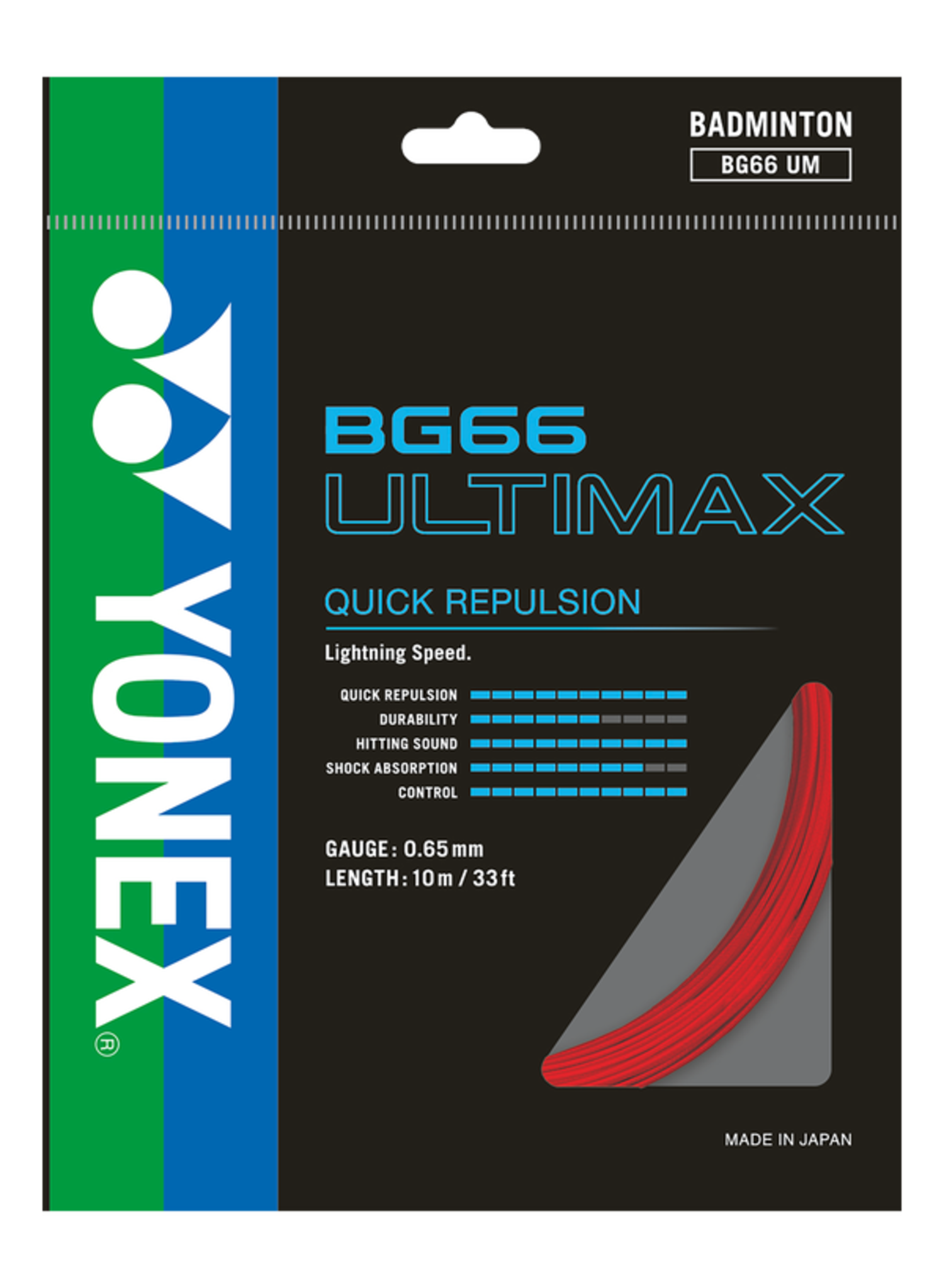 Yonex BG66 Ultimax Badminton String set - Cayman Sports - Tennis