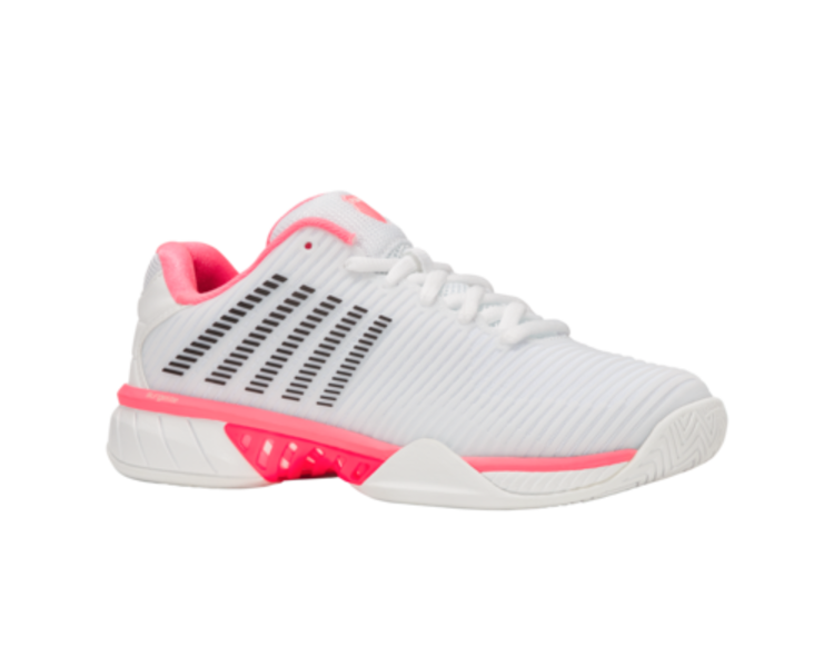 K-Swiss K-Swiss Hypercourt Express 2 Women's  Wide, WHT/NNPSTLPNK/BLK (96807-178-W), Wide