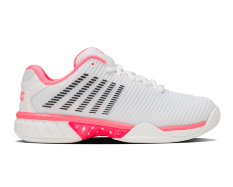 K-Swiss K-Swiss Hypercourt Express 2 Women's , WHITE/NEON PASTEL PINK/BLACK (96613-173-M)