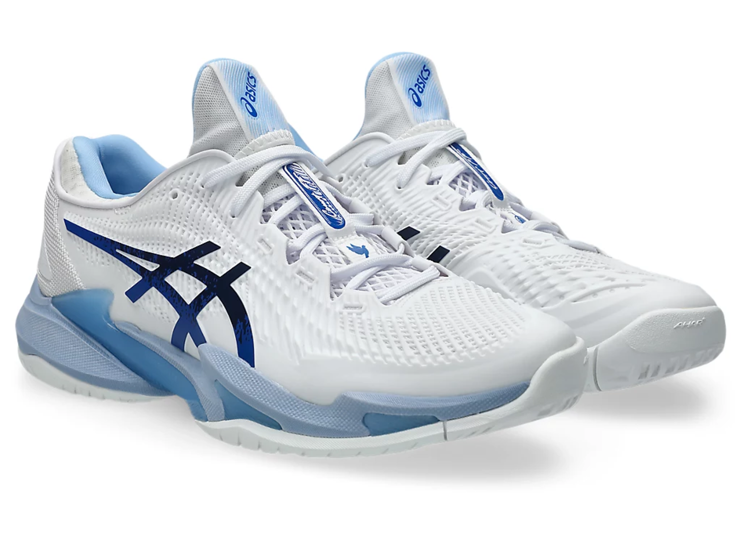 Asics Men's Court FF 3 Novak, White/Tuna Blue (1041A522-967