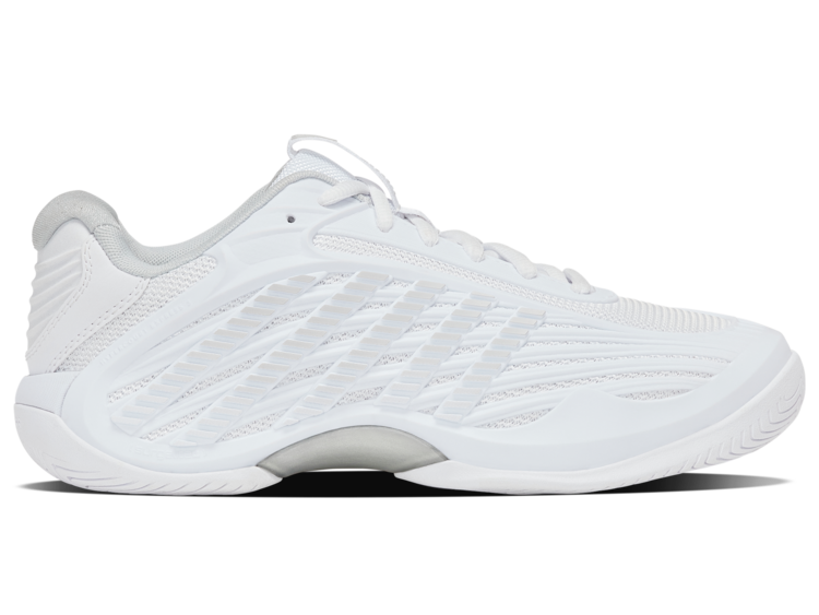 K-Swiss K-Swiss Hypercourt Express 3 Women's Wide 2E, White/Dawn Blue/Silver (94606-162-W)