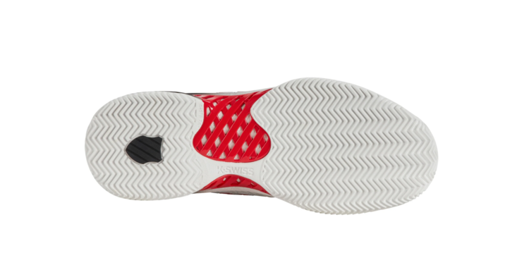 K-Swiss Hypercourt Express 2 HB Clay Men's, White/Red (06614-104-M)