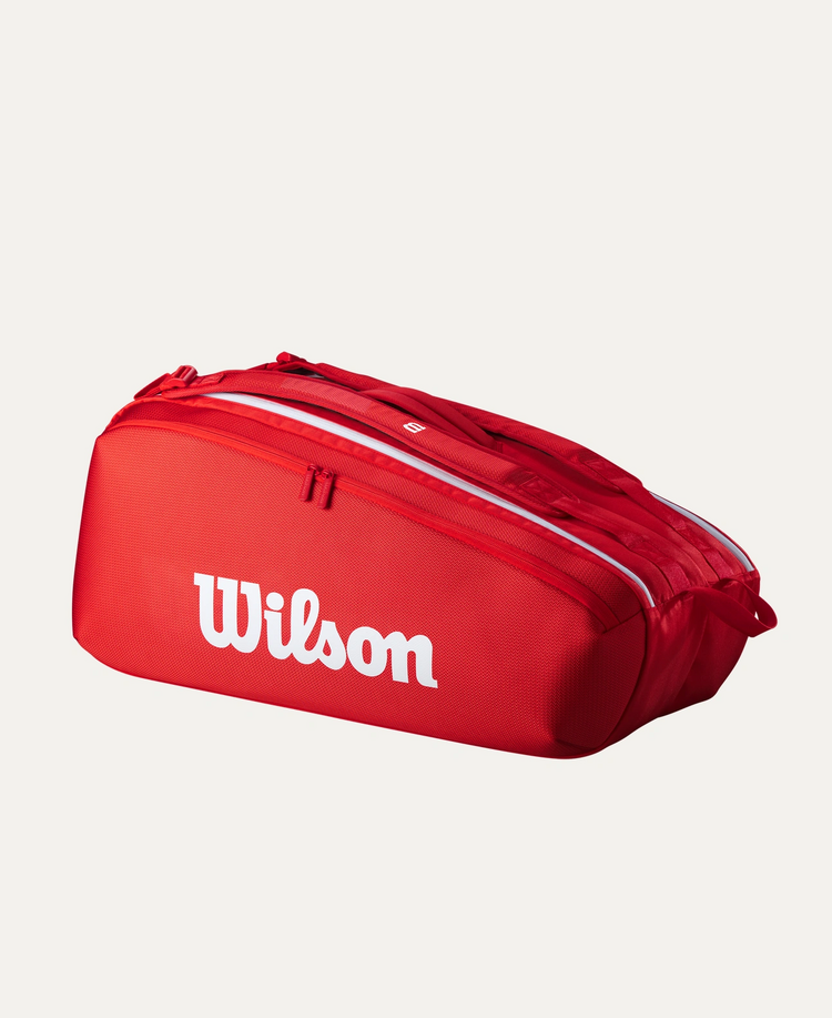 Wilson Wilson Super Tour 9PK Tennis Bag, Red (not eligible for free shipping)