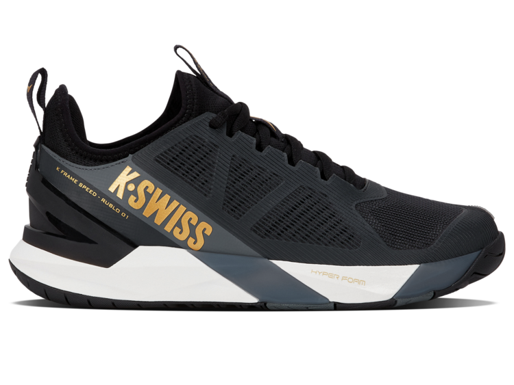 K-Swiss K-Swiss Men's K-Frame Speed Rublo, Moonless Night/Blanc de Blanc/Gold (09483-047-M)