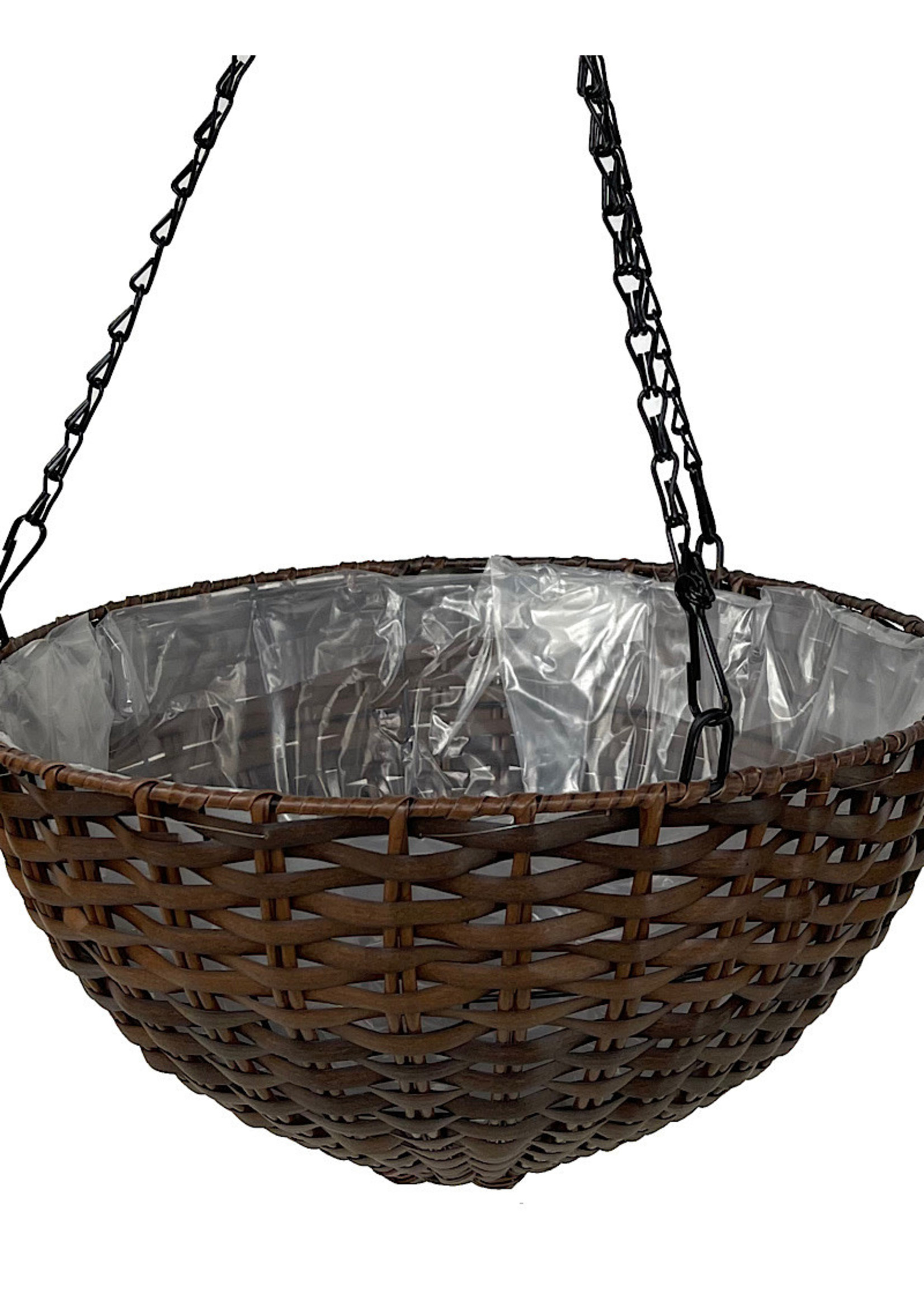 Resin Woven Hanging Basket