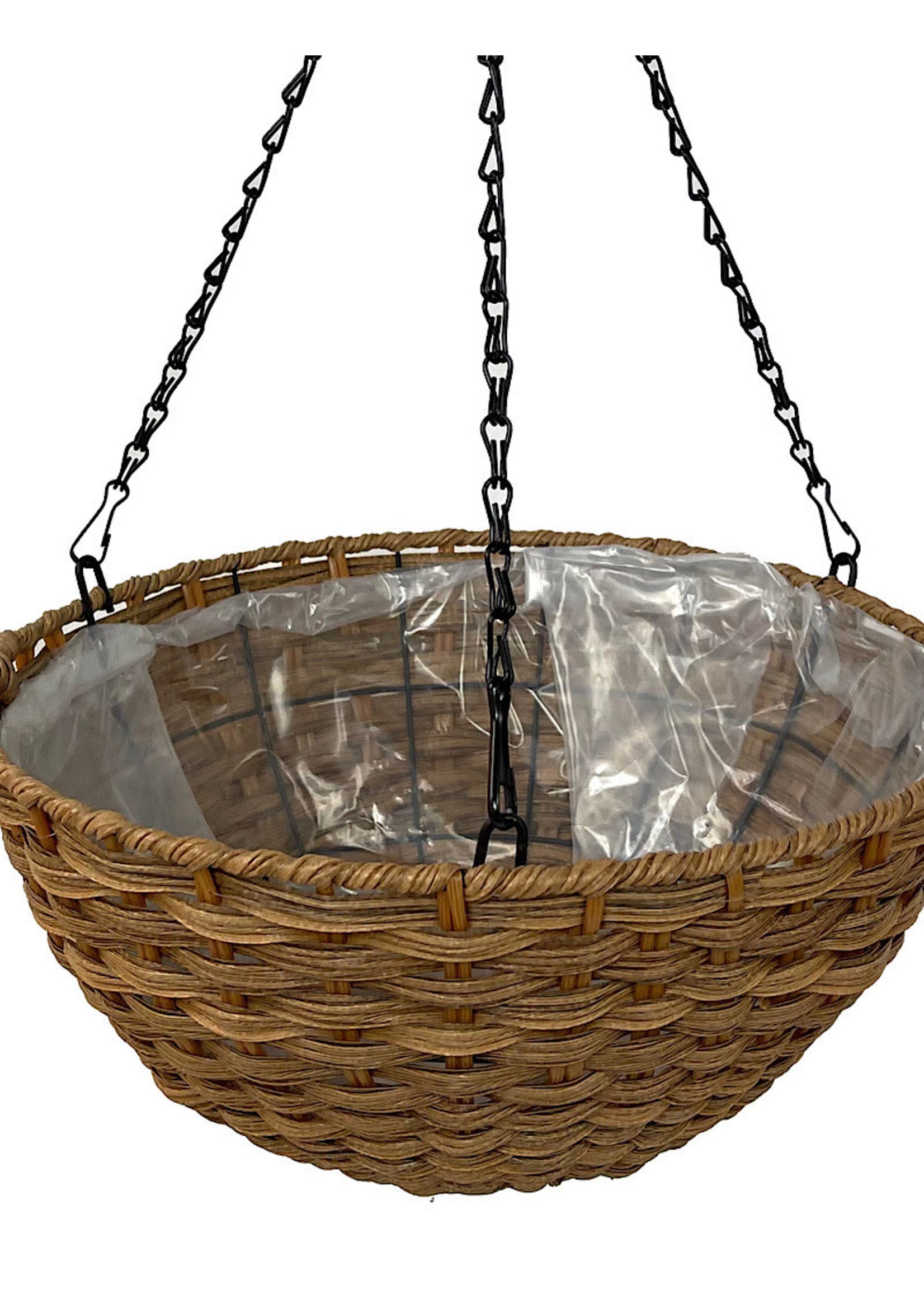 Resin Woven Hanging Basket