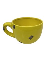 Tea Cup Yellow Ceramic 6 Inch
