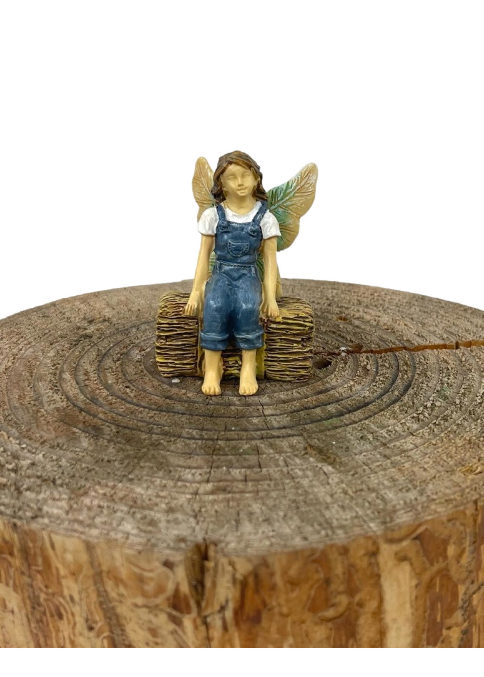 Fairy Sitting on Haystack