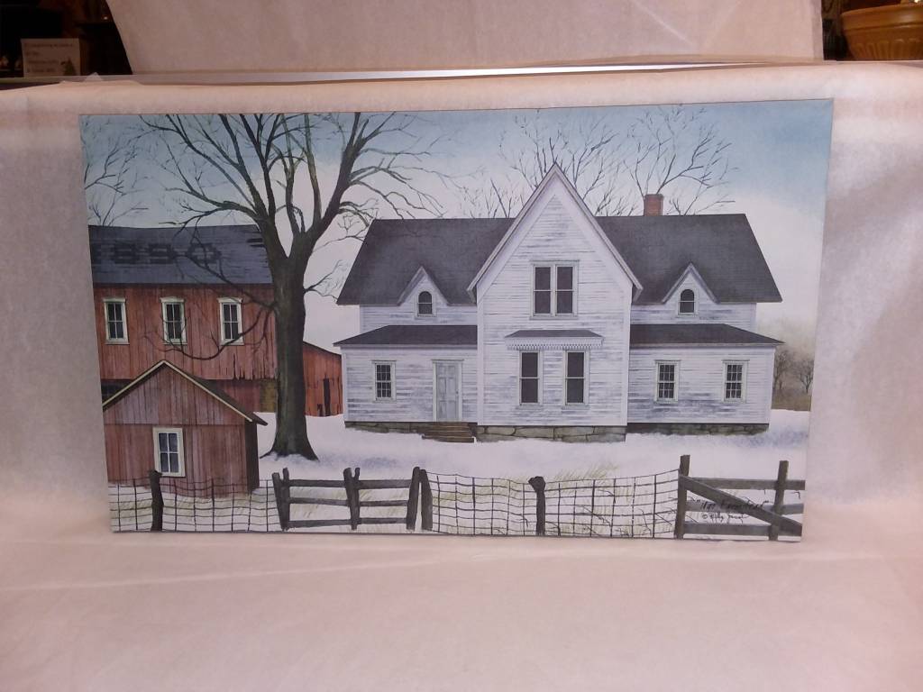 1890 Farmstead Canvas Painting Wall Decor Farm House Country Home Billy Jabocs 