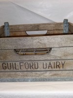 Guilford Dairy Milk Crate, 1940's or 50's