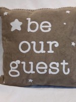 Be Our Guest Pillow, 15"x15"