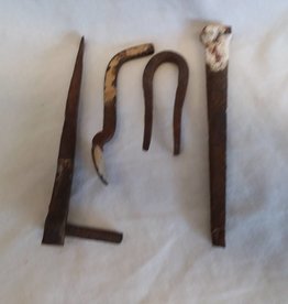 Set of 4 Hand  Forged Iron Pieces