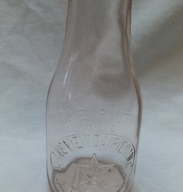 Lake View Dairies, Inc. Clear Milk Bottle, Pint, c.1945