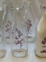 Hilltop Farms Pyro Milk Bottle, 1 Qt. c.1960