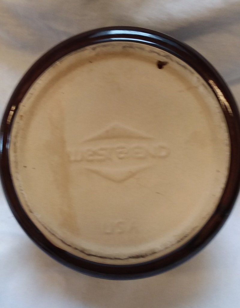 West Bend Bean Pot w/Cover, 6", 1970's - The Second Knob Gifts & Antiques