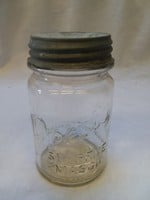 Presto Supreme Mason Jar, w/Zinc Lid, 1 Pint, 1930's