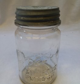 Presto Supreme Mason Jar, w/Zinc Lid, 1 Pint, 1930's