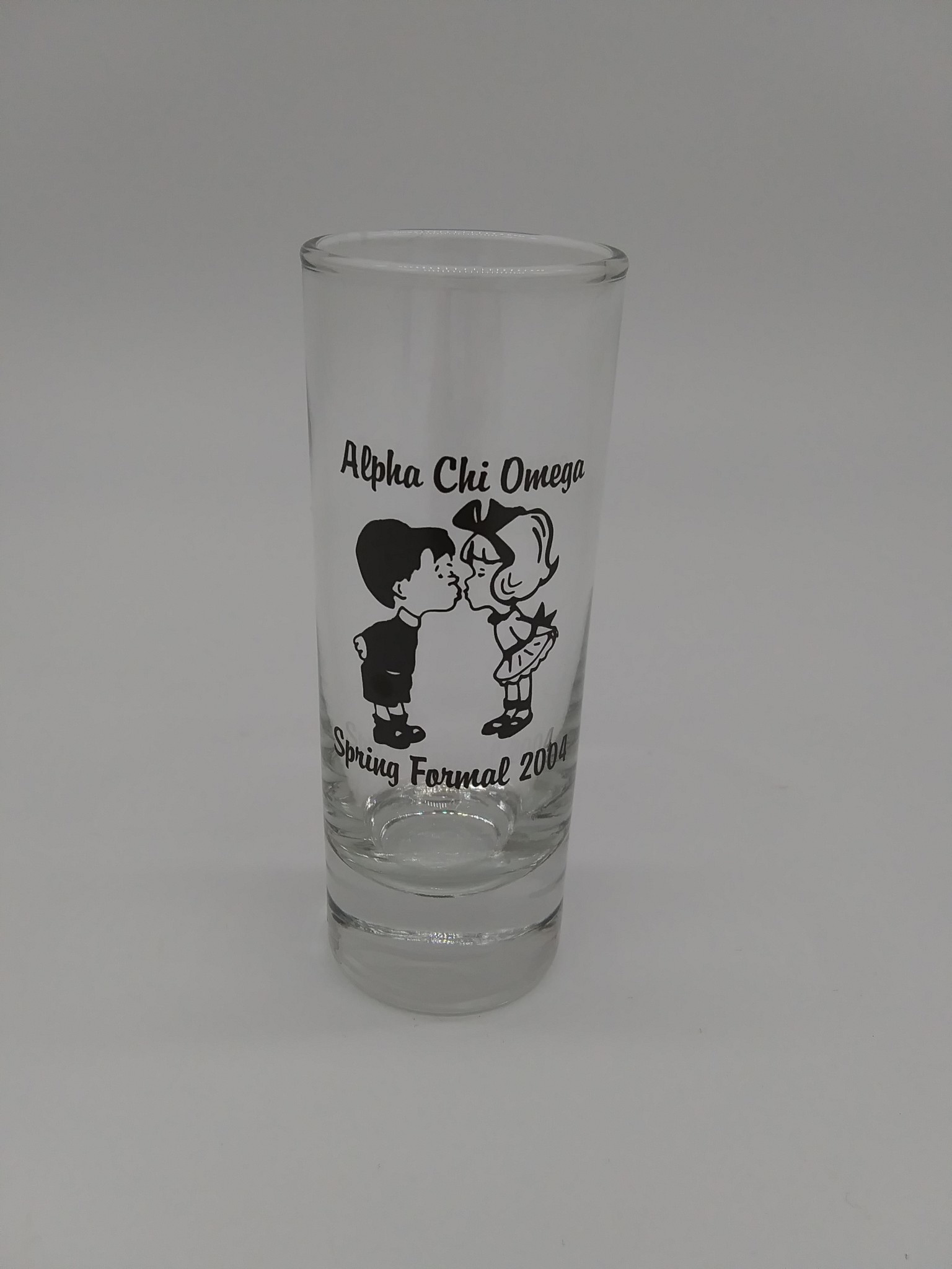 Alpha Chi Omega Tall Shot Glass The Second Knob Gifts Antiques