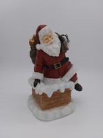 Santa in Chimney Porch Hanger 12"