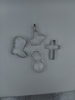 Vintage Christmas Cookie Cutters (Set of 4)