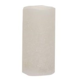 White Frosty Timer Pillar, 3" x 6"