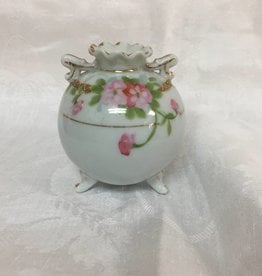 Hand Painted Porcelain Footed Nippon Vase, 4", L.1800's