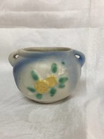 Yellow Flower Planter or Vase (Pottery) e.1900's no markings