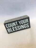 Count Your Blessings (Box Sign)
