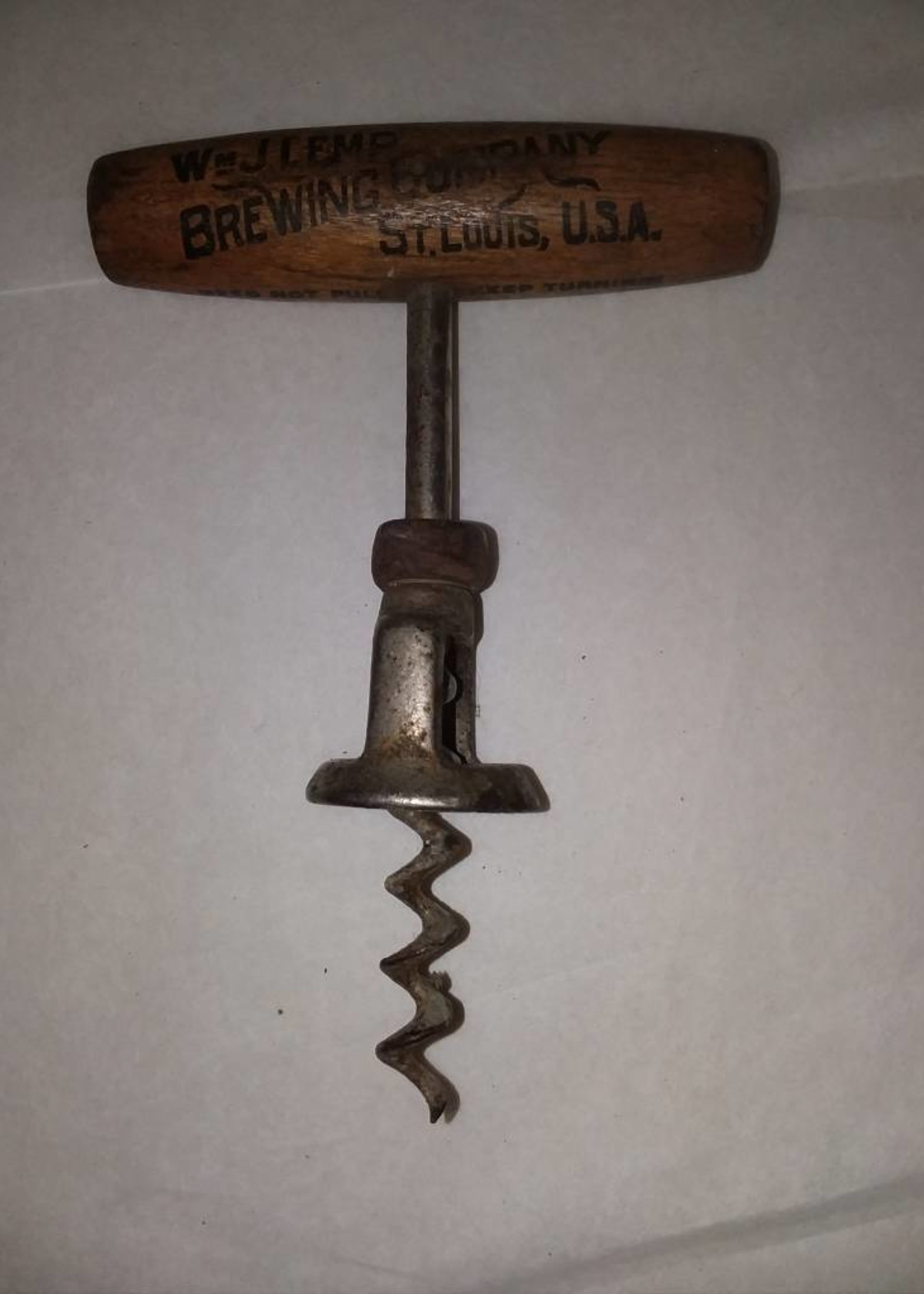 Lemp Beer Corkscrew, 5.25", L.1890's