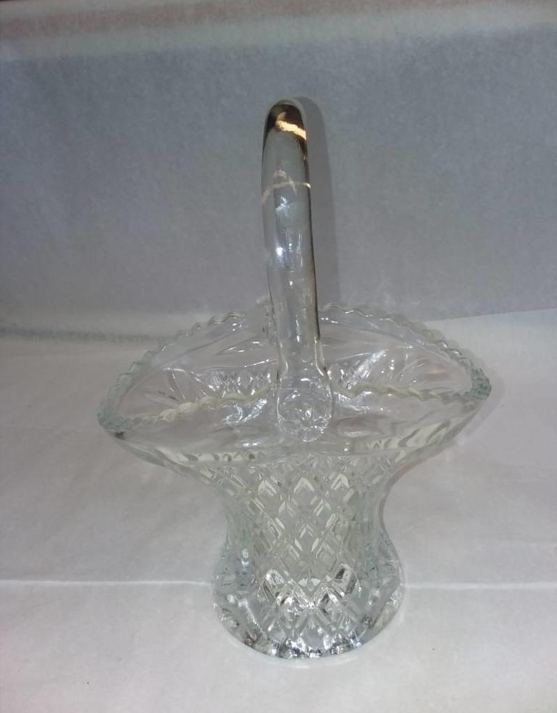 Pressed Glass Basket 75x55x105 C1930