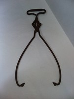Ice Tongs, Forged Steel, 15", 1920's