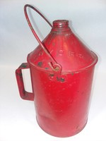 NYCRR, 1 Gal tin Fuel Can, early 1900's, Bail Handle, E.1900's