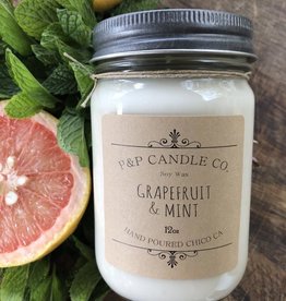 Kelly Johnson P&P Candle Grapefruite & Mint Hand Poured Soy Wax