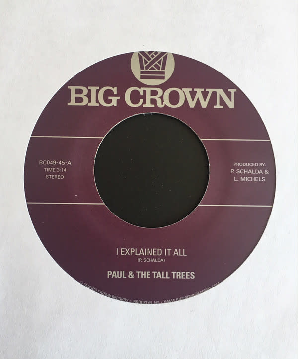 Paul & The Tall Trees, Mattison - I Explained It All / Watch Out - Vinyl, 7", 45 RPM, Single, Stereo - 305700856