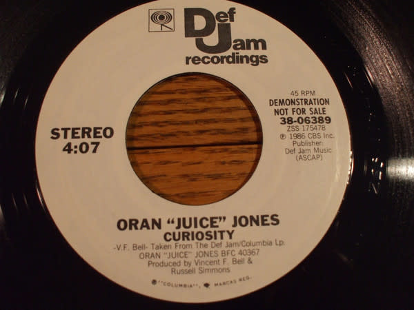 Oran 'Juice' Jones - Curiosity  - Vinyl, 7", 45 RPM, Single, Promo, Styrene, Stereo - 297066541