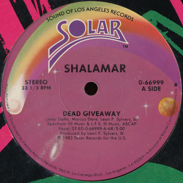 Shalamar - Dead Giveaway - Vinyl, 12", 33 ⅓ RPM, AR - 370042353