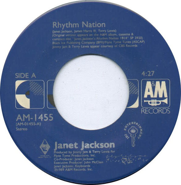 Janet Jackson - Rhythm Nation - Vinyl, 7", 45 RPM, Single, Styrene, Stereo, Carrollton Pressing - 297066245
